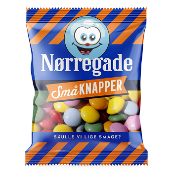 Nørregade Miniposer - 100 stk. Små Knapper